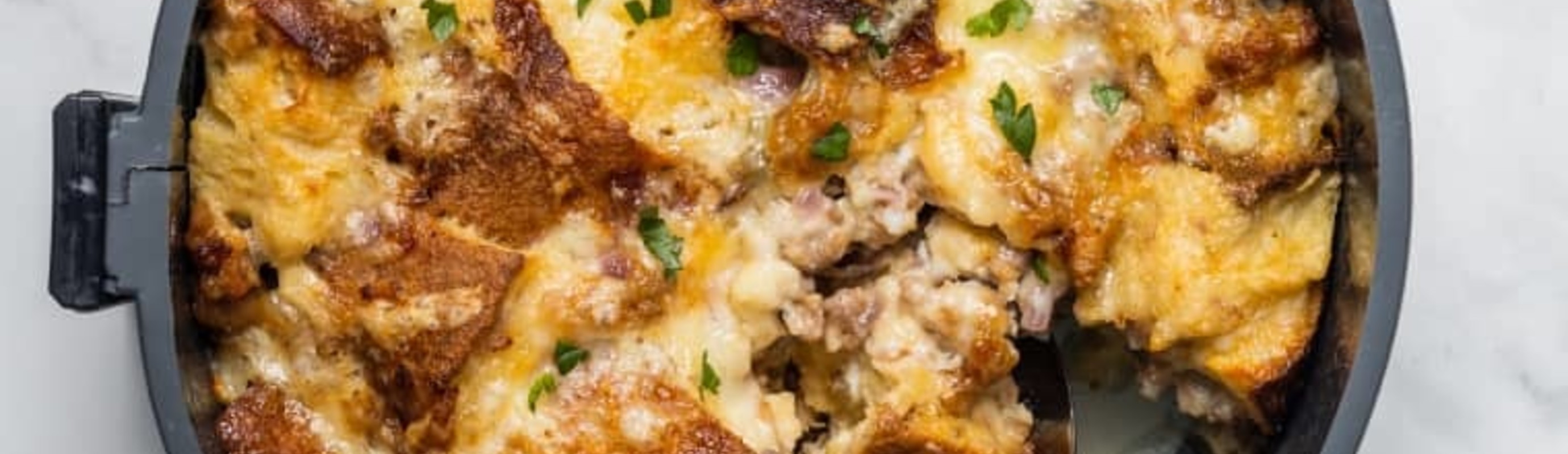 Sausage, Egg, and Cheese Strata (Pressure Cooker)