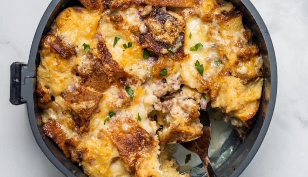 Sausage, Egg, and Cheese Strata (Pressure Cooker)