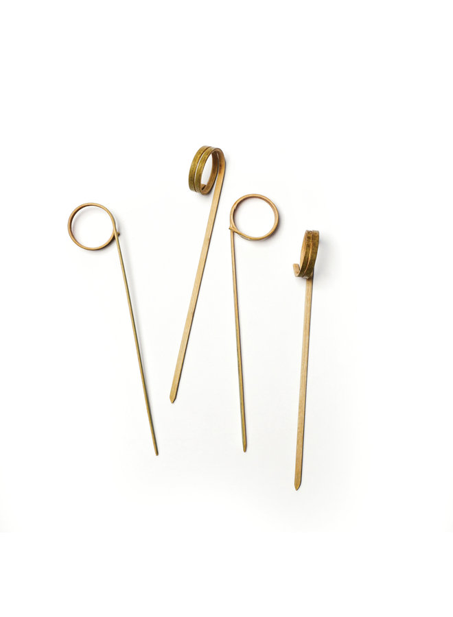 Bamboo Ring Picks - 4.5" 50 Count