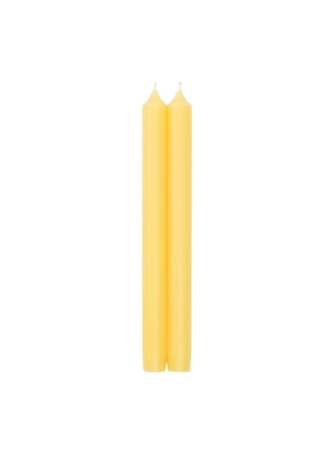 Straight Taper 10" Candles in Yellow - 2 Candles Per Package