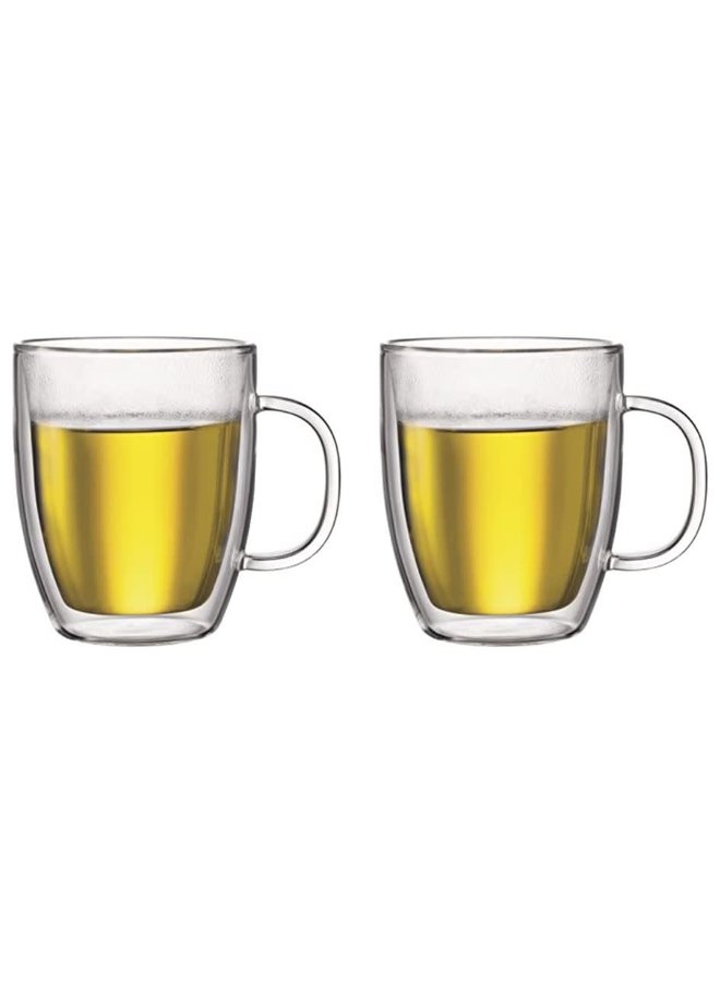Bistro 2 pcs jumbo mug, double wall, 0.45 l, 15 oz