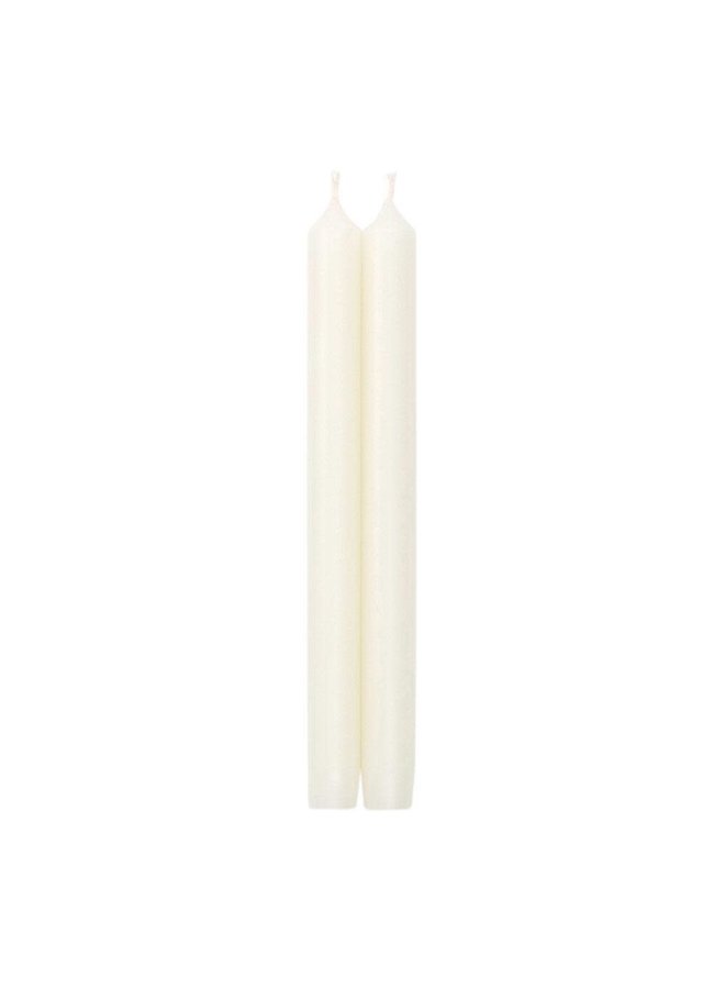 Straight Taper 10" Candles in White - 2 Candles Per Package