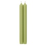 Straight Taper 12" Candles in Moss Green - 2 Candles Per Package