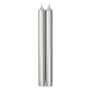 Straight Taper 10" Candles in Silver - 2 Candles Per Package