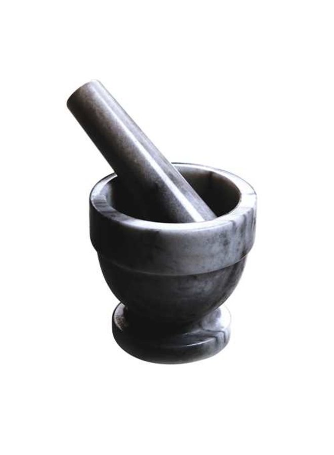 Mortar & Pestle 4" Black Marble