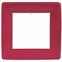 Grosgrain Square Paper Dinner Plates in Red - 8 Per Package