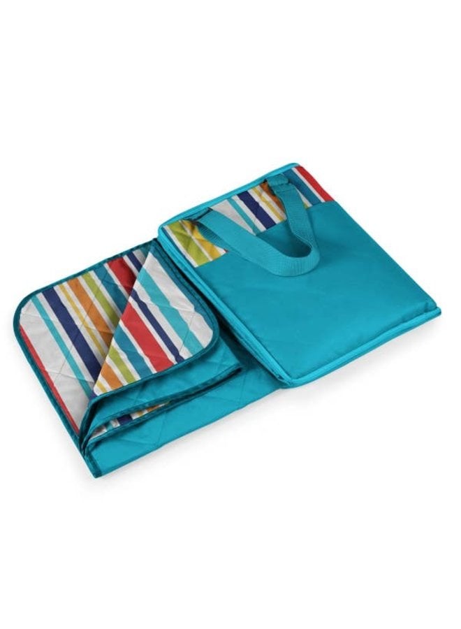 Vista Outdoor Picnic Blanket & Tote - Aqua