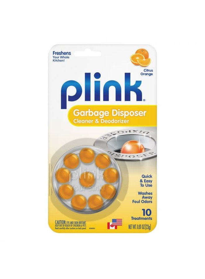 Plink Disposal Cleaner and Deodorizer, Orange