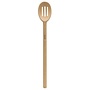 French Beechwood Round Slotted Spoon, 11.5in