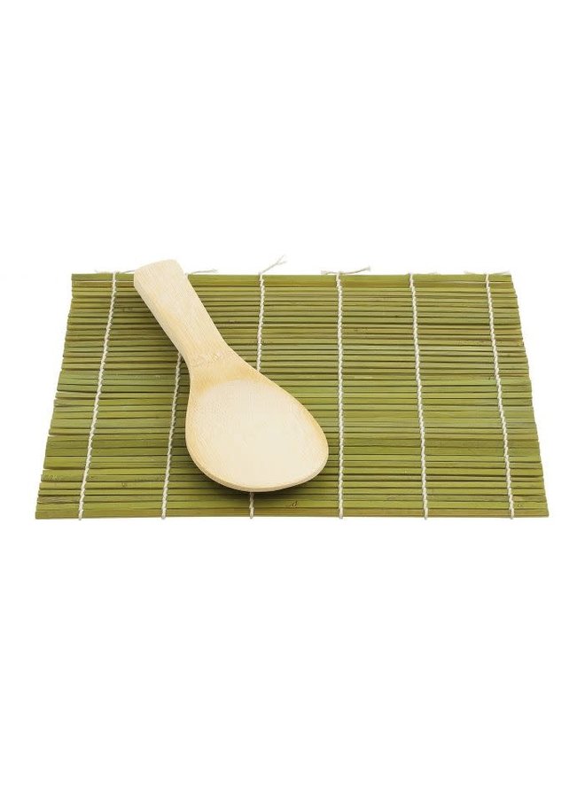 Sushi Mat with Rice Paddle