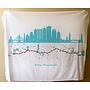 Fleece  Blanket of Boston Marathon Route