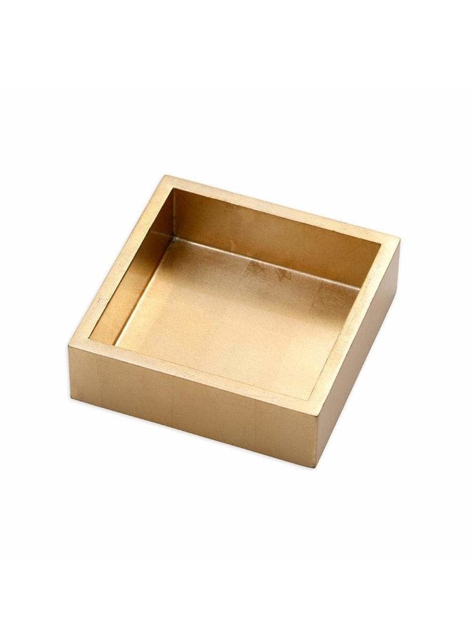Lacquer Cocktail Napkin Holder in Gold - 1 Each