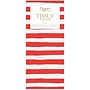 Painted Stripe Tissue Paper in Red & White - 4 Sheets Included