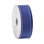 Marine Blue & White Grosgrain Ribbon - 9 Yard Spool