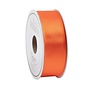 Narrow Solid Orange Satin Ribbon - 8 Yard Spool