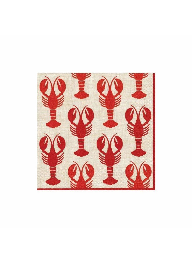 Lobsters Paper Cocktail Napkins - 20 Per Package