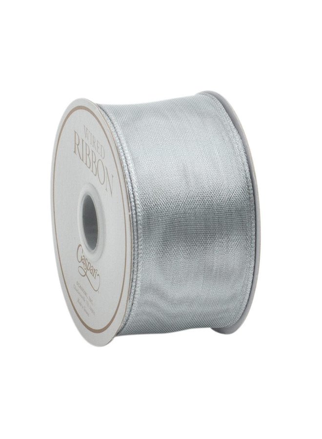 Sheer Silver Wired Ribbon - 9 Yard Spool