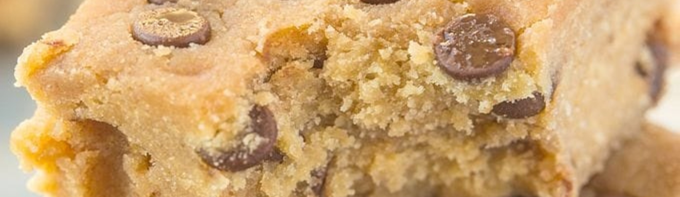 Four Ingredient No Bake Banana Bread Blondies