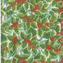 Holly and Mistletoe Paper Cocktail Napkins - 20 Per Package