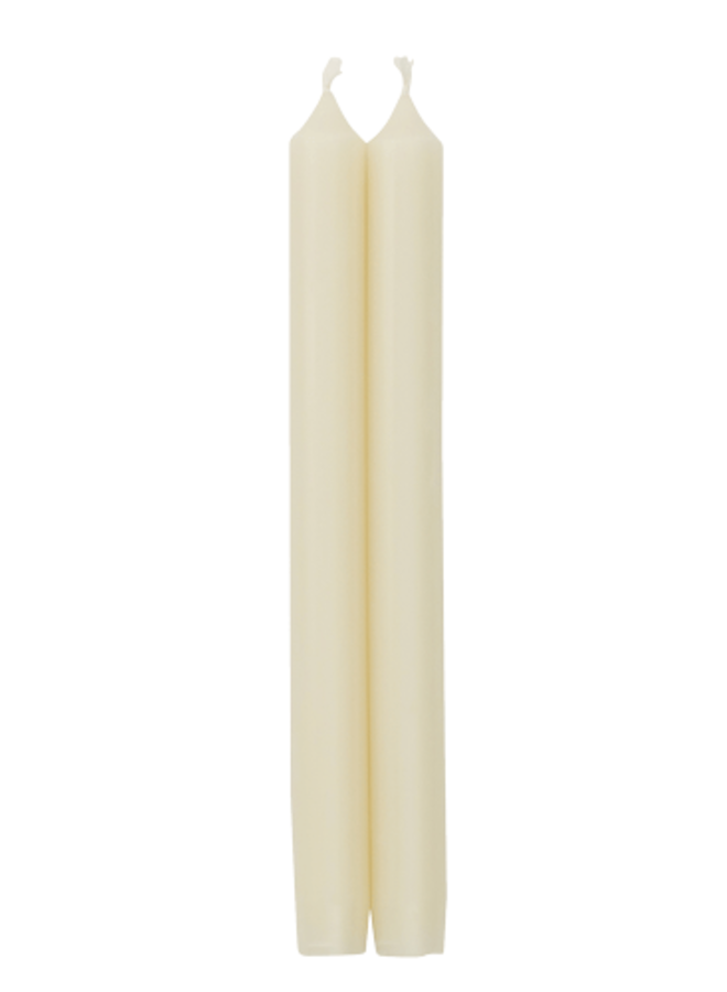 Straight Taper 12" Candles in Ivory - 2 Candles Per Package