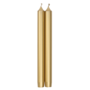 Straight Taper 12" Candles in Gold - 2 Candles Per Package