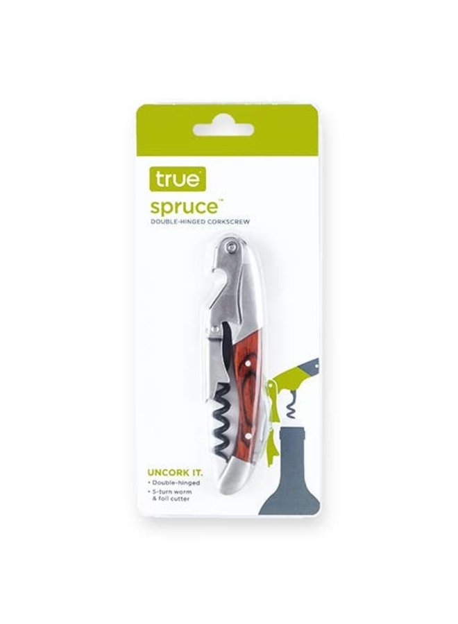 Spruce™: Double-Hinged Waiter’s Corkscrew
