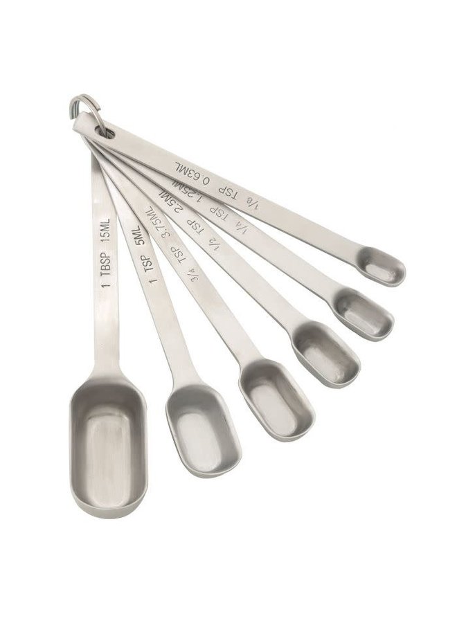 Spice Measuring Spoons, Heavyweight 18/8 Stainless steel, Set of 6