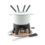 Sierra Cast Iron Fondue Set Matte White