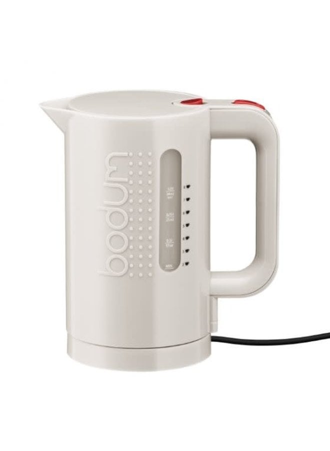 Bistro Electric Water Kettle Cordless White 1L