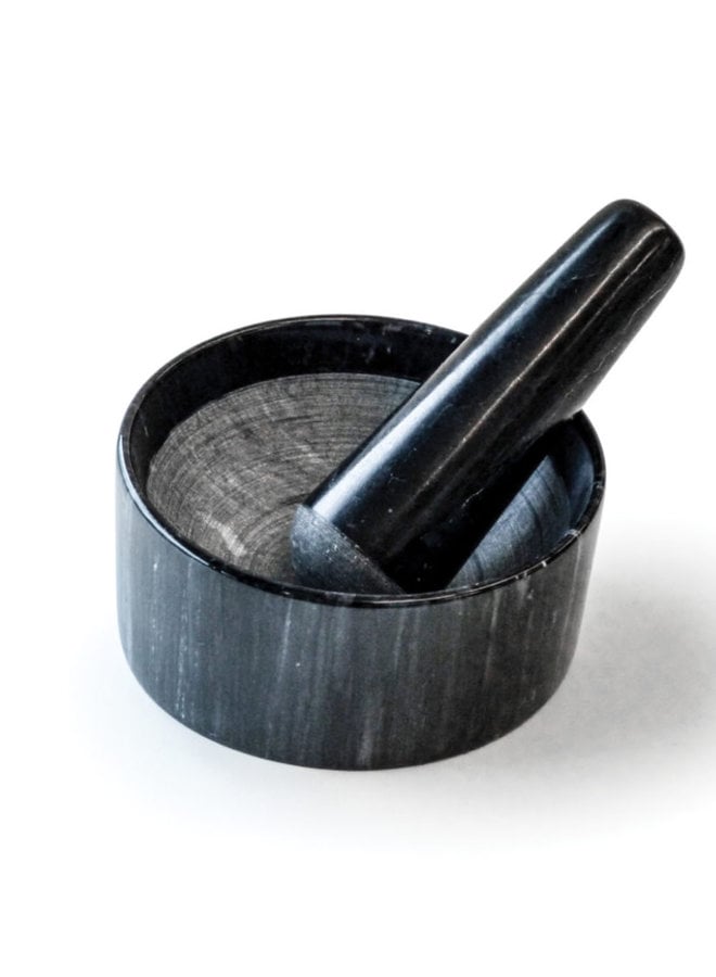 Mortar & Pestle Black Marble
