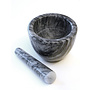 Mortar & Pestle grey marble