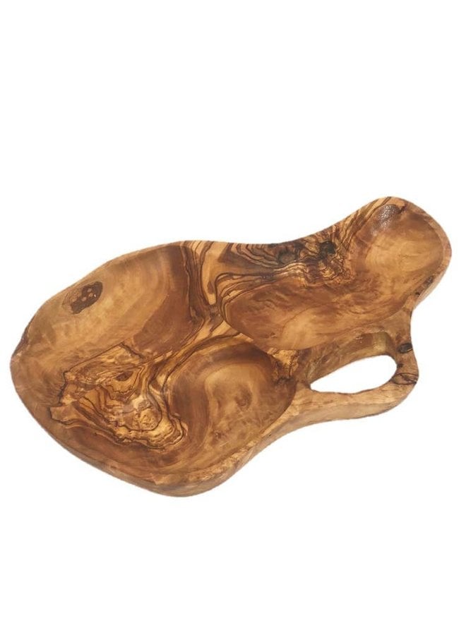 Olive Wood Appetizer Tray Approximately 15"-17"