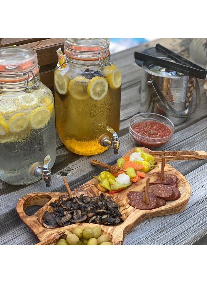 Olive Wood Appetizer Tray Approximately 12"-14"
