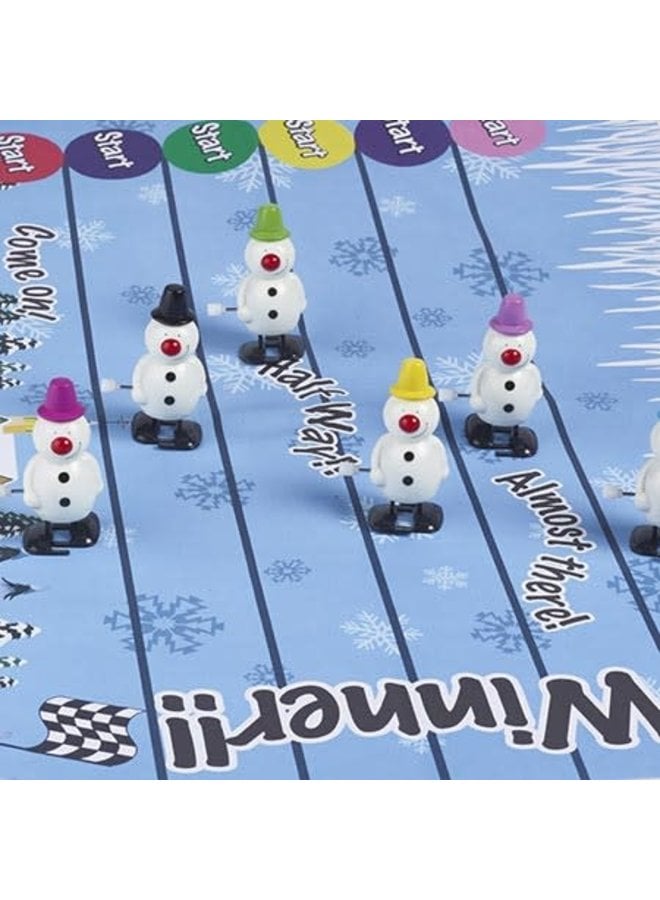 Racing Snowmen Party Crackers Set of 6 - 13"