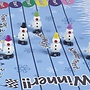 Racing Snowmen Party Crackers Set of 6 - 13"