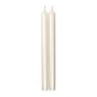 Straight Taper 10" Candles in White Pearlescent - 2 Candles Per Package