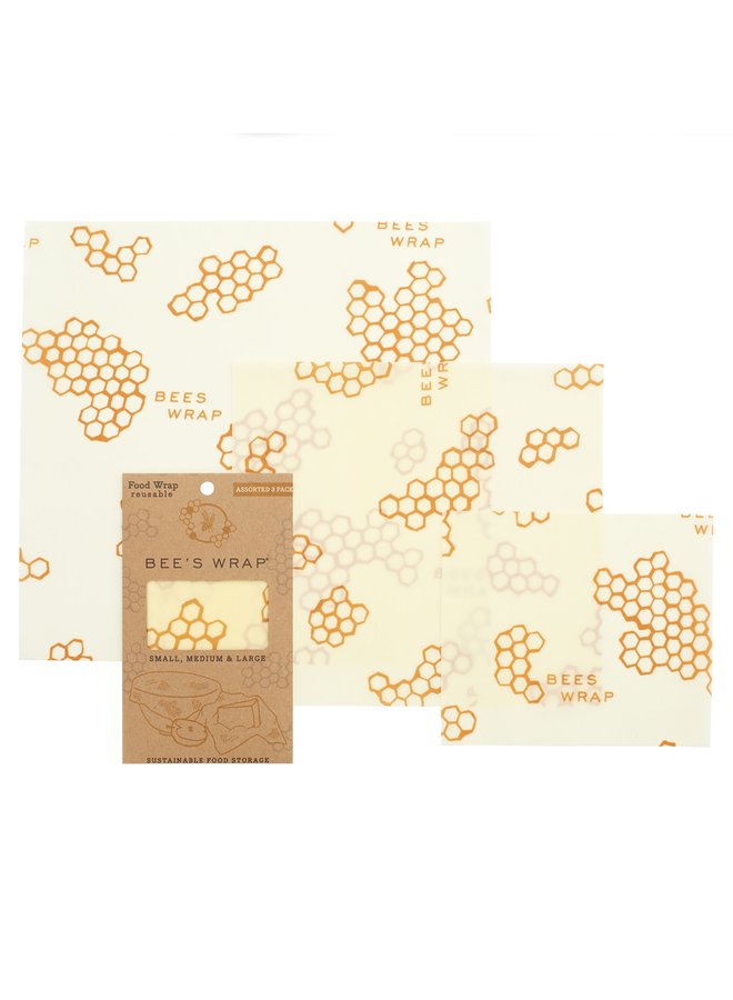 Assorted Sizes in Honeycomb Print - Pack of 3