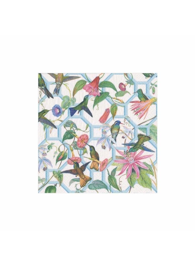 Hummingbird Trellis Paper Cocktail Napkins - 20 Per Package