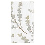 Berry Branches White/Silver Paper Guest Towel Napkins - 15 Per Package