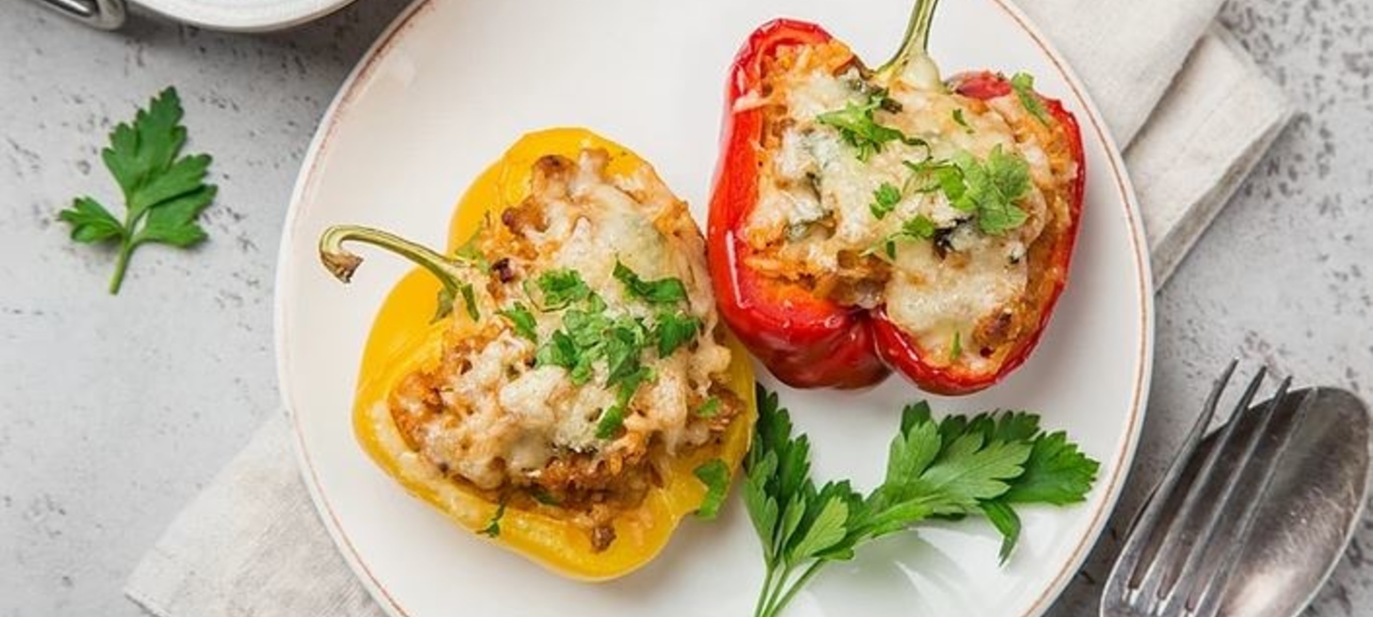 Valentine's Day Mexican Stuffed Peppers