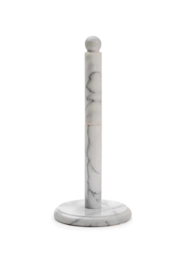 White Marble Paper Towel Holder