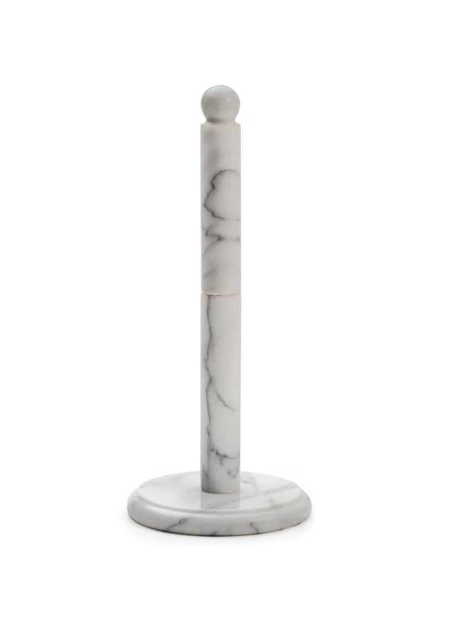 White Marble Paper Towel Holder