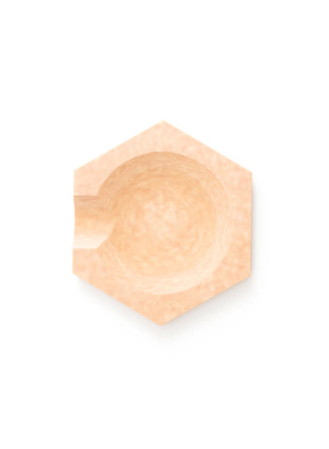 Spoon Rest Hexagon Shape Natural