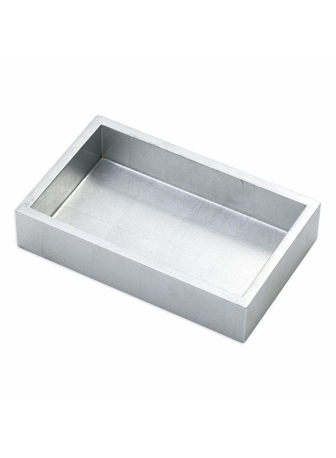 Lacquer Guest Towel Napkin Holder in Silver - 1 Each