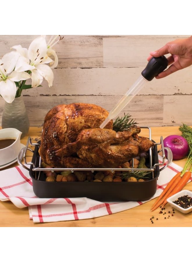 Kitchen Roasting Heat Resistant Turkey Baster and Meat Marinade