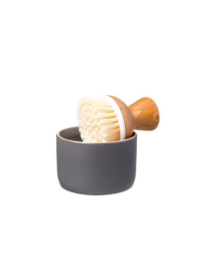 Bubble Up Dish Brush Set - Gray