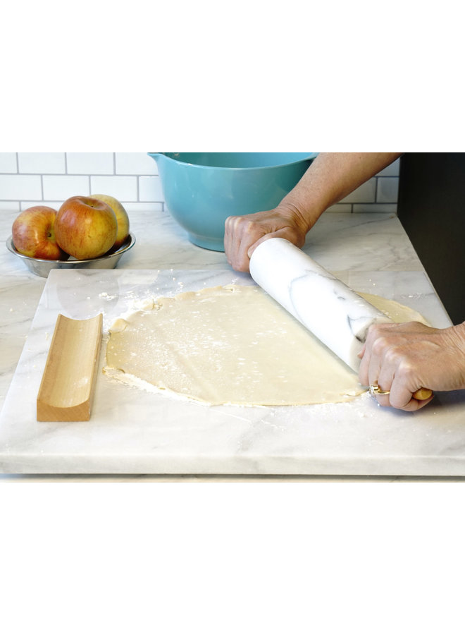 White Marble Rolling Pin with stand