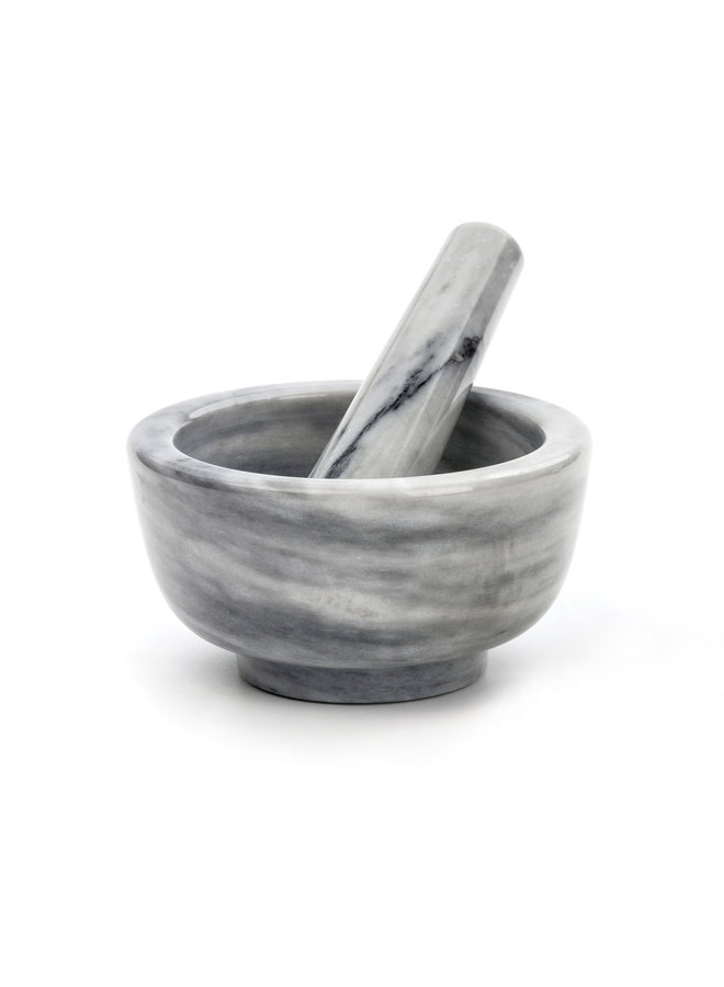 White Marble Mortar & Pestle