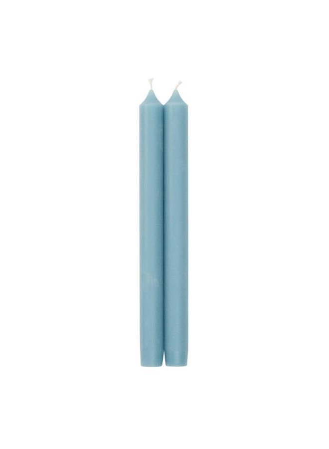 Straight Taper 10" Candles in Stone Blue - 2 Candles Per Package