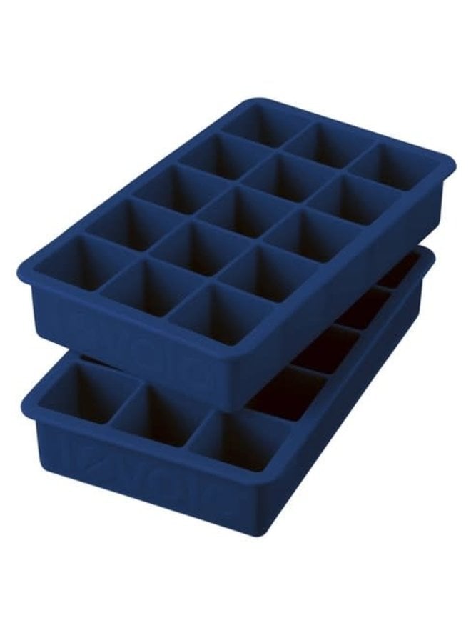 Perfect Cube Ice Trays – Deep Indigo Set of 2